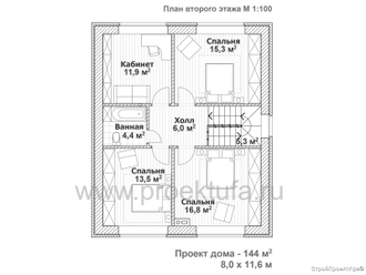 План 2 этажа К/1-144z