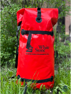 ГермоРюкзак 50л White Stone походный жестк. Красный