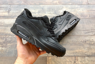 Кроссовки Nike Air Max 90 Black зимние