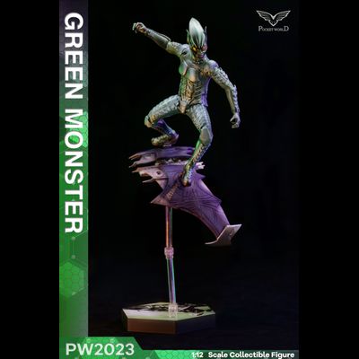 Зеленый Гоблин, Норман Осборн (Уиллем Дефо, "Человек-Паук") - КОЛЛЕКЦИОННАЯ ФИГУРКА 1/12 green monster (PW2023) - PWTOYS