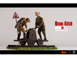 Советская дрезина - КОЛЛЕКЦИОННАЯ ФИГУРКА 1/12 Scene Props Series Rail car rail scene (SPS001) - POPTOYS