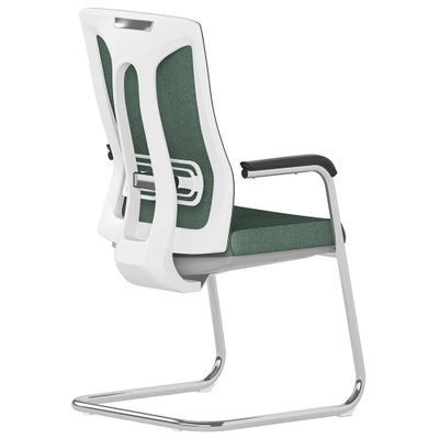 Стул для офиса ТЕСЛА на полозьях зеленый