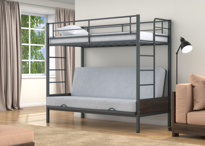 Двухъярусная кровать-диван Дакар 1 Серый (вставки венге) фото 2