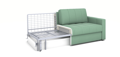 ДВУСПАЛЬНЫЙ СТИЛЬНЫЙ ПРУЖИННЫЙ ДИВАН-КРОВАТЬ ДАЛЛАС, МЕТАЛЛОСКЕЛЕТ С МЕХАНИЗМОМ СЕРДЖИО НЕДОРОГО