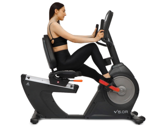 Велотренажер горизонтальный электромагнитный DFC Cardio B5500R (до 150 кг)