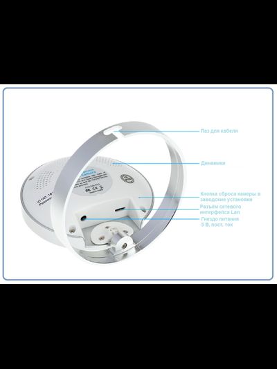 Видеоняня /WiFi-LAN видеокамера с DVR (DE-Wcube (CN-C100E)), HD (Yoosee)