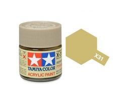 Tamiya: Краска акриловая X-31 "Titanium Gold"