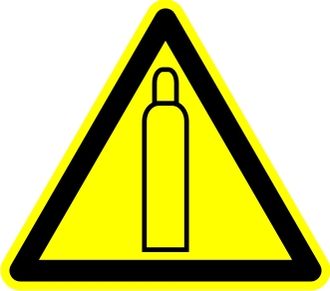 Знак W19 «Газовый баллон»