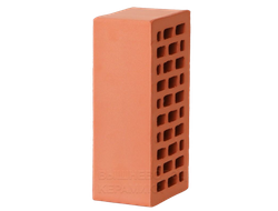 Кирпич лицевой красный гладкий 1,4НФ