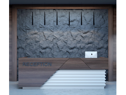 Стеновая панель Bello Deco C001-1 PU, 3D, дюрополимер, влагостойкая, под покраску, 120х60х6 см