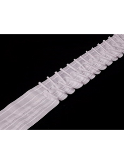 Тесьма шторная, 60 мм матовая шахматная бабочка 50 м