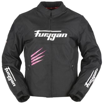 Мотокуртка FURYGAN ROCK LADY текстиль, цвет Черный/Розовый низкая цена