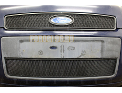Защита радиатора Ford Fusion 2005-2012 black низ