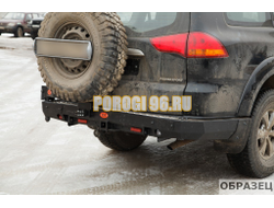 Задний силовой бампер серии Трофи на Mitsubishi L200 IV 2006-2014 (03.043.02)