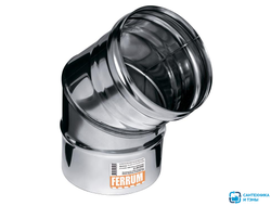 Колено 0,5  45гр 100мм Феррум