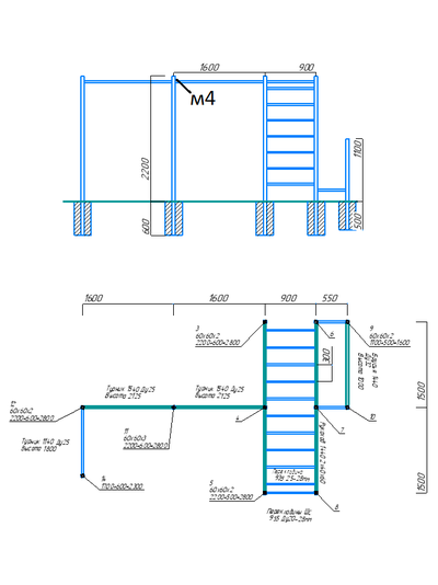 Спортивная площадка Workout W143