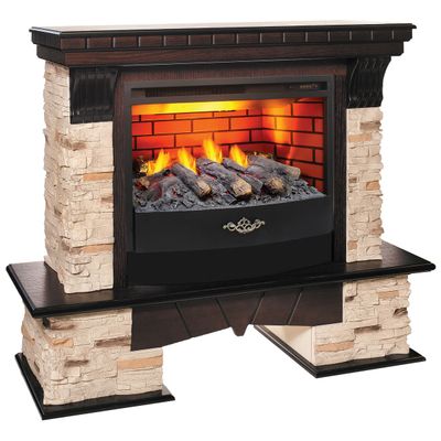 Электрокамин Rockland AO с очагом 3D FireStar 25.5