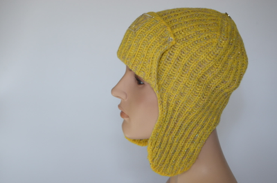 Шапка ушанка Vizio 1106 UO желтая