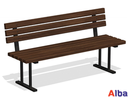 уличная скамейка без спинки