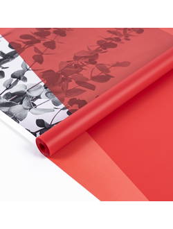 Пленка "Лак Pastel" 59см 180гр Красный мак (пр-во Россия) ПЭ01/14