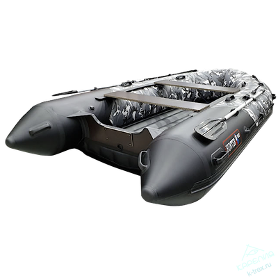Лодка ПВХ Hunterboat Хантер Про 350Pro Серый КМФ