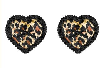 Леопардовые пэстис в форме сердечек