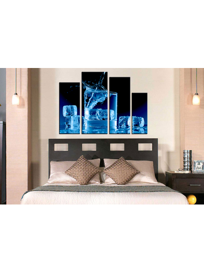 Модульная картина "Кубики освежающего льда"