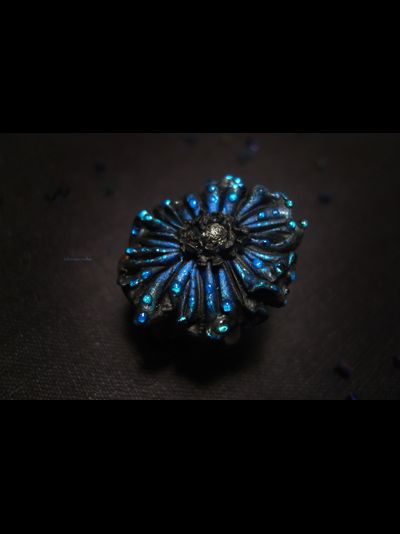 Кольцо-цветок в стиле фэнтези "Ночная магия"