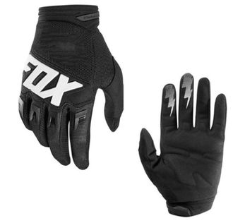 Велоперчатки Fox, |XS|XXS|, длин. пальцы, черно-белые