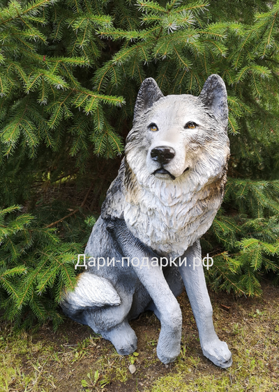 Волк  68*57см  6,5кг   полистоун Россия  5226/012026**