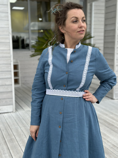 Платье  "Адмиральское" из крапивы