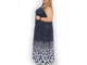 Женский сарафан-халат  большого размера Арт. 15145-3928 (цвет темно-синий) Размеры 62-84