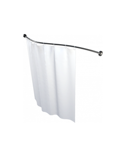 Карниз нержавеющий для штора к ванне Triton Мишель-180,прямой, по форме ванны,180 см