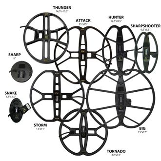 Nel otsimispoolid Minelab X-Terra