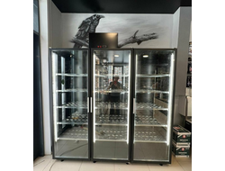 Холодильная камера универсальная на 3 стелянных двери Коловрат 3