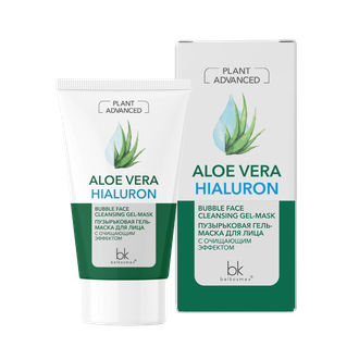 Belkosmex Plant Advanced Aloe Vera Пузырьковая гель-маска для лица с очищающим эффектом, 110г