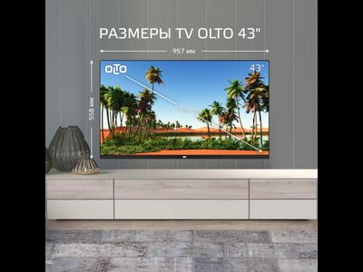 Телевизор OLTO 43ST20H, 43"  Full HD  Smart TV  Черный