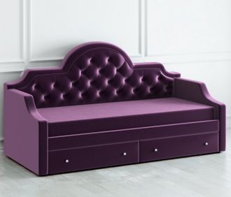 Кровать Clay фиолетовая