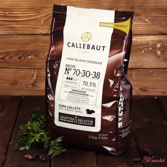 Шоколад горький с натуральной ванилью сорта Bourbon &quot;Callebaut&quot;  70,4%  2,5кг
