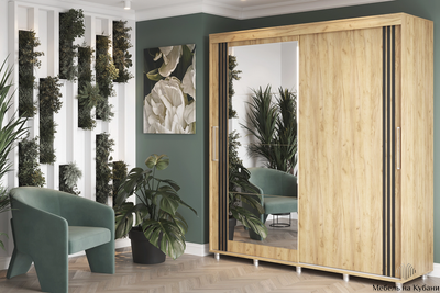 Форест 2.0 м шкаф-купе  Дуб крафт золотой