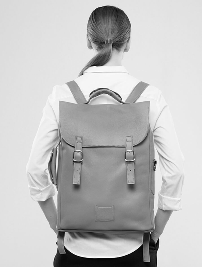 Рюкзак Kokosina Большой Черный из натуральной кожи