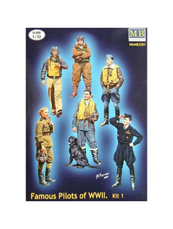 3201 WWII Famous Pilots of World War II Part1 (6Fig) plastic kit