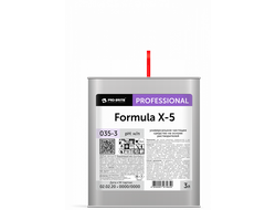 Чистящее средство от наклеек, скотча, маркеров FORMULA X-5, 3 л, 035-3