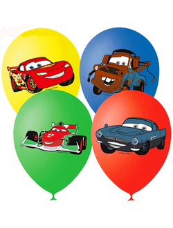 Шар 30 см "Тачки, Дисней"