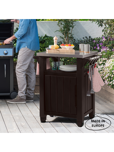 Столик для барбекю 105л коричневый