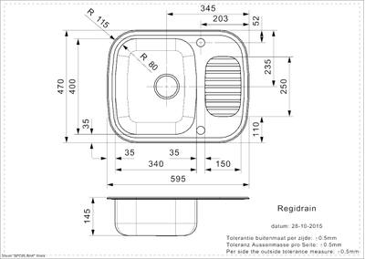 Мойка Reginox Regidrain R OKG lux
