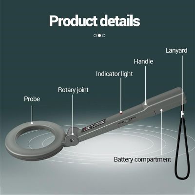 Ручной портативный металлоискатель ANENG DM3004A