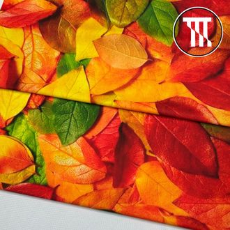 Бифлекс матовый принт Осенние листья