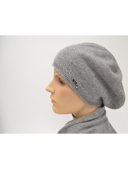 берет Vizio 1104 серый Италия кашемир