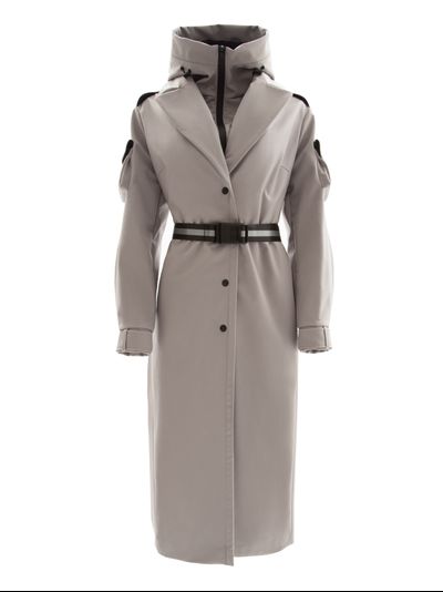 Модульный плащ трансформер из софтшелла цвета кэмэл